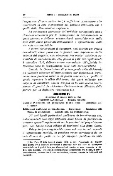 La giustizia amministrativa raccolta di decisioni e pareri del Consiglio di Stato, decisioni della Corte dei conti, sentenze della Cassazione di Roma, e decisioni delle Giunte provinciali amministrative