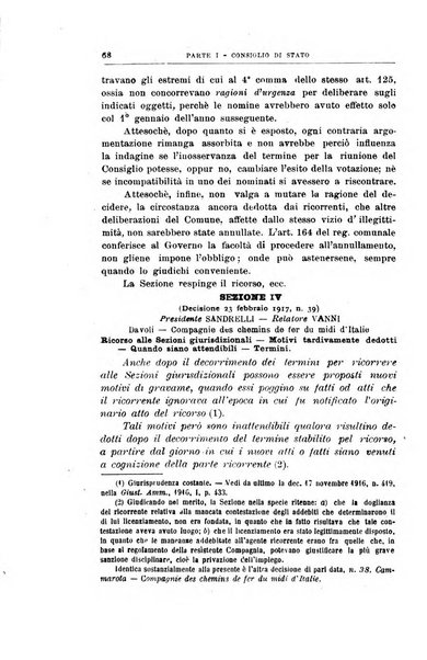 La giustizia amministrativa raccolta di decisioni e pareri del Consiglio di Stato, decisioni della Corte dei conti, sentenze della Cassazione di Roma, e decisioni delle Giunte provinciali amministrative