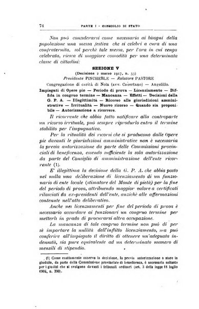 La giustizia amministrativa raccolta di decisioni e pareri del Consiglio di Stato, decisioni della Corte dei conti, sentenze della Cassazione di Roma, e decisioni delle Giunte provinciali amministrative