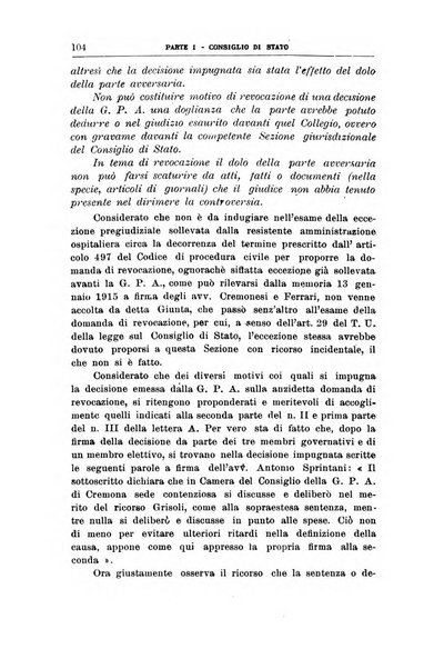 La giustizia amministrativa raccolta di decisioni e pareri del Consiglio di Stato, decisioni della Corte dei conti, sentenze della Cassazione di Roma, e decisioni delle Giunte provinciali amministrative