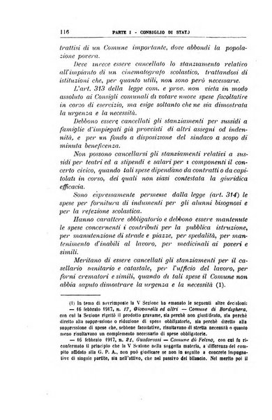 La giustizia amministrativa raccolta di decisioni e pareri del Consiglio di Stato, decisioni della Corte dei conti, sentenze della Cassazione di Roma, e decisioni delle Giunte provinciali amministrative