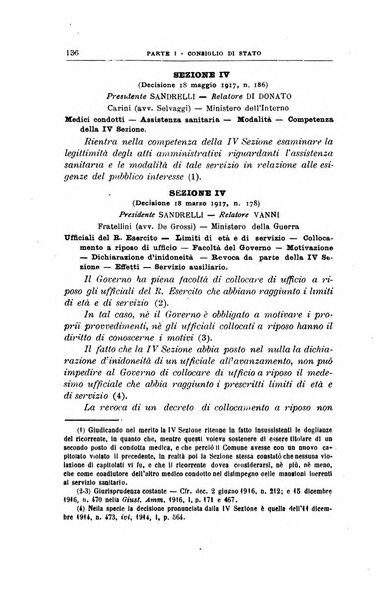 La giustizia amministrativa raccolta di decisioni e pareri del Consiglio di Stato, decisioni della Corte dei conti, sentenze della Cassazione di Roma, e decisioni delle Giunte provinciali amministrative