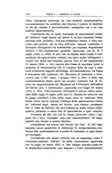 La giustizia amministrativa raccolta di decisioni e pareri del Consiglio di Stato, decisioni della Corte dei conti, sentenze della Cassazione di Roma, e decisioni delle Giunte provinciali amministrative