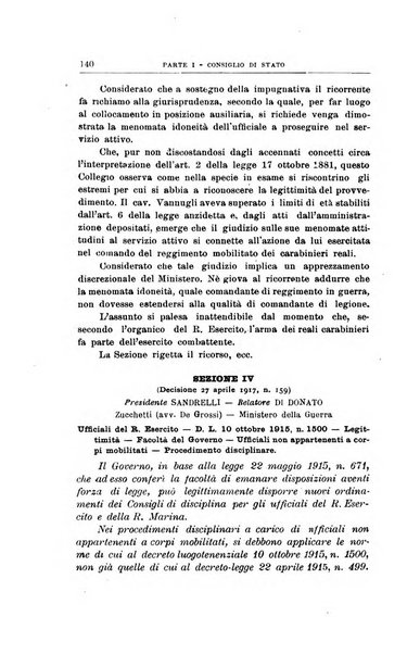 La giustizia amministrativa raccolta di decisioni e pareri del Consiglio di Stato, decisioni della Corte dei conti, sentenze della Cassazione di Roma, e decisioni delle Giunte provinciali amministrative