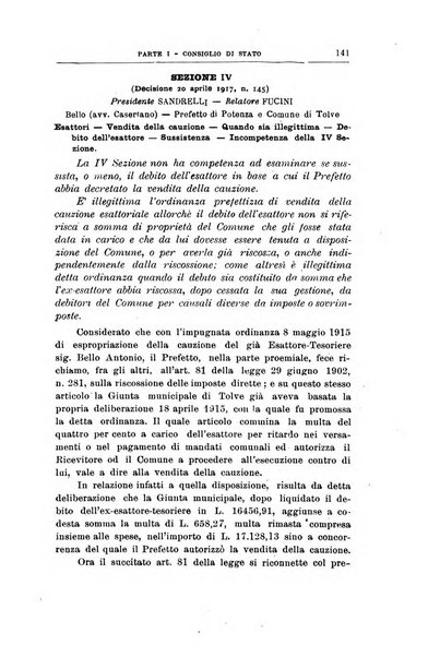 La giustizia amministrativa raccolta di decisioni e pareri del Consiglio di Stato, decisioni della Corte dei conti, sentenze della Cassazione di Roma, e decisioni delle Giunte provinciali amministrative