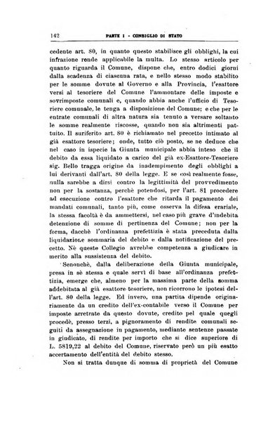 La giustizia amministrativa raccolta di decisioni e pareri del Consiglio di Stato, decisioni della Corte dei conti, sentenze della Cassazione di Roma, e decisioni delle Giunte provinciali amministrative