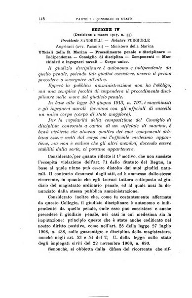 La giustizia amministrativa raccolta di decisioni e pareri del Consiglio di Stato, decisioni della Corte dei conti, sentenze della Cassazione di Roma, e decisioni delle Giunte provinciali amministrative