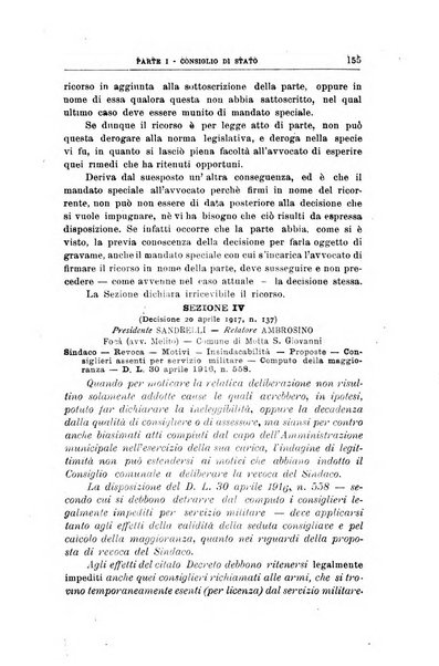 La giustizia amministrativa raccolta di decisioni e pareri del Consiglio di Stato, decisioni della Corte dei conti, sentenze della Cassazione di Roma, e decisioni delle Giunte provinciali amministrative