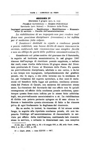 La giustizia amministrativa raccolta di decisioni e pareri del Consiglio di Stato, decisioni della Corte dei conti, sentenze della Cassazione di Roma, e decisioni delle Giunte provinciali amministrative