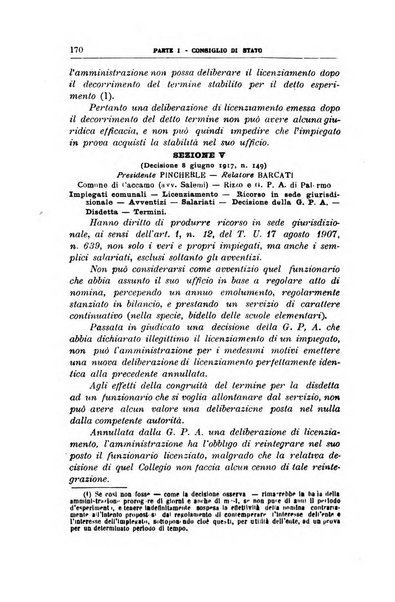 La giustizia amministrativa raccolta di decisioni e pareri del Consiglio di Stato, decisioni della Corte dei conti, sentenze della Cassazione di Roma, e decisioni delle Giunte provinciali amministrative