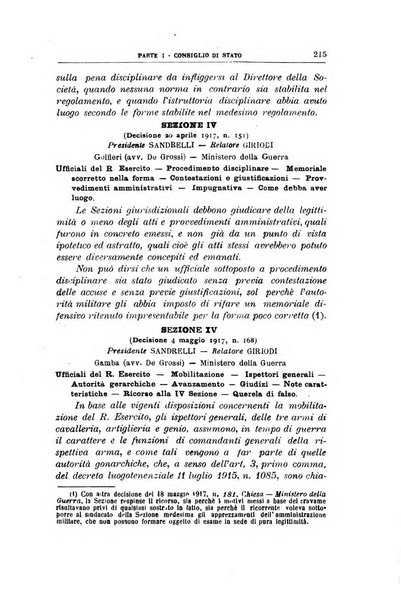 La giustizia amministrativa raccolta di decisioni e pareri del Consiglio di Stato, decisioni della Corte dei conti, sentenze della Cassazione di Roma, e decisioni delle Giunte provinciali amministrative