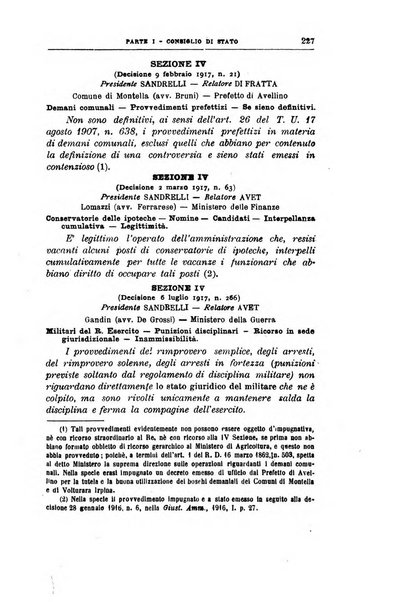 La giustizia amministrativa raccolta di decisioni e pareri del Consiglio di Stato, decisioni della Corte dei conti, sentenze della Cassazione di Roma, e decisioni delle Giunte provinciali amministrative