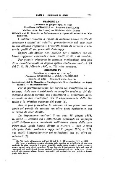 La giustizia amministrativa raccolta di decisioni e pareri del Consiglio di Stato, decisioni della Corte dei conti, sentenze della Cassazione di Roma, e decisioni delle Giunte provinciali amministrative