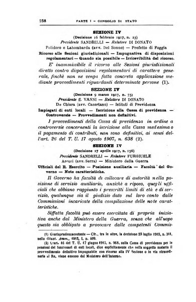 La giustizia amministrativa raccolta di decisioni e pareri del Consiglio di Stato, decisioni della Corte dei conti, sentenze della Cassazione di Roma, e decisioni delle Giunte provinciali amministrative