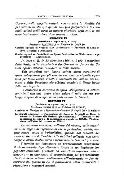 La giustizia amministrativa raccolta di decisioni e pareri del Consiglio di Stato, decisioni della Corte dei conti, sentenze della Cassazione di Roma, e decisioni delle Giunte provinciali amministrative