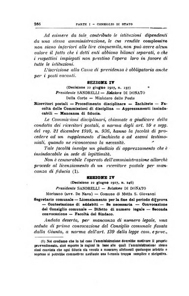 La giustizia amministrativa raccolta di decisioni e pareri del Consiglio di Stato, decisioni della Corte dei conti, sentenze della Cassazione di Roma, e decisioni delle Giunte provinciali amministrative