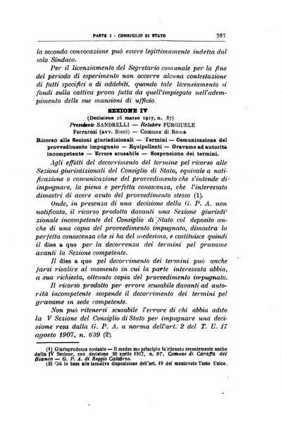 La giustizia amministrativa raccolta di decisioni e pareri del Consiglio di Stato, decisioni della Corte dei conti, sentenze della Cassazione di Roma, e decisioni delle Giunte provinciali amministrative