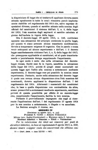 La giustizia amministrativa raccolta di decisioni e pareri del Consiglio di Stato, decisioni della Corte dei conti, sentenze della Cassazione di Roma, e decisioni delle Giunte provinciali amministrative