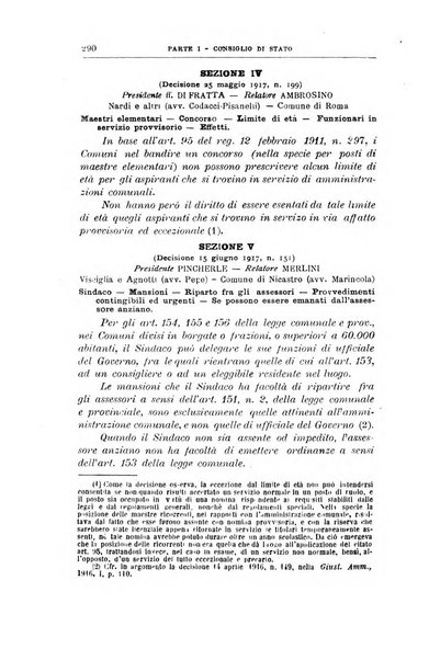 La giustizia amministrativa raccolta di decisioni e pareri del Consiglio di Stato, decisioni della Corte dei conti, sentenze della Cassazione di Roma, e decisioni delle Giunte provinciali amministrative