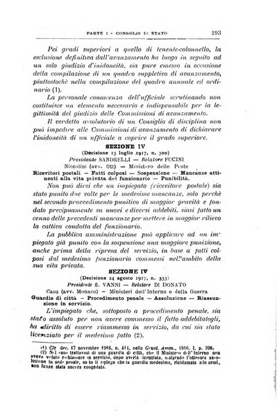 La giustizia amministrativa raccolta di decisioni e pareri del Consiglio di Stato, decisioni della Corte dei conti, sentenze della Cassazione di Roma, e decisioni delle Giunte provinciali amministrative