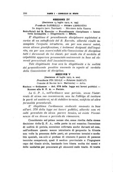 La giustizia amministrativa raccolta di decisioni e pareri del Consiglio di Stato, decisioni della Corte dei conti, sentenze della Cassazione di Roma, e decisioni delle Giunte provinciali amministrative