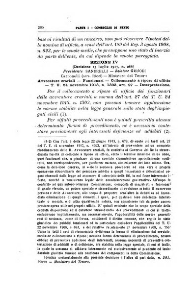 La giustizia amministrativa raccolta di decisioni e pareri del Consiglio di Stato, decisioni della Corte dei conti, sentenze della Cassazione di Roma, e decisioni delle Giunte provinciali amministrative