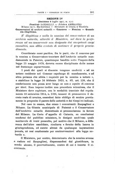 La giustizia amministrativa raccolta di decisioni e pareri del Consiglio di Stato, decisioni della Corte dei conti, sentenze della Cassazione di Roma, e decisioni delle Giunte provinciali amministrative