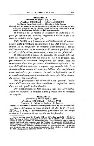 La giustizia amministrativa raccolta di decisioni e pareri del Consiglio di Stato, decisioni della Corte dei conti, sentenze della Cassazione di Roma, e decisioni delle Giunte provinciali amministrative