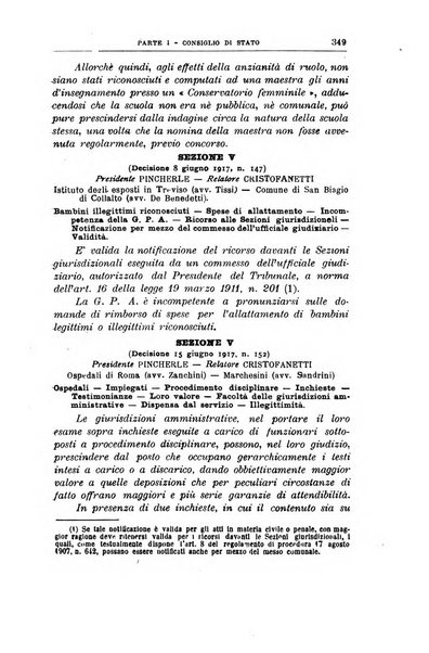 La giustizia amministrativa raccolta di decisioni e pareri del Consiglio di Stato, decisioni della Corte dei conti, sentenze della Cassazione di Roma, e decisioni delle Giunte provinciali amministrative