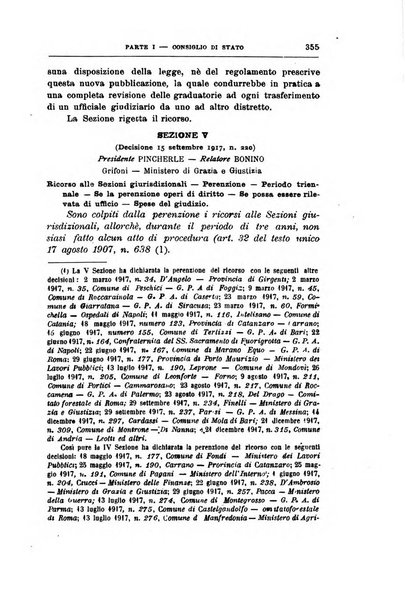 La giustizia amministrativa raccolta di decisioni e pareri del Consiglio di Stato, decisioni della Corte dei conti, sentenze della Cassazione di Roma, e decisioni delle Giunte provinciali amministrative