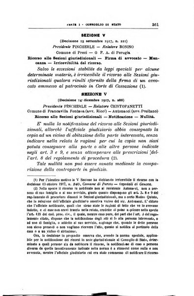 La giustizia amministrativa raccolta di decisioni e pareri del Consiglio di Stato, decisioni della Corte dei conti, sentenze della Cassazione di Roma, e decisioni delle Giunte provinciali amministrative