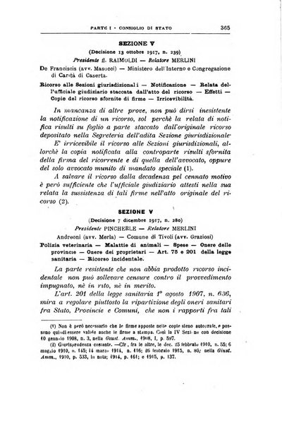 La giustizia amministrativa raccolta di decisioni e pareri del Consiglio di Stato, decisioni della Corte dei conti, sentenze della Cassazione di Roma, e decisioni delle Giunte provinciali amministrative