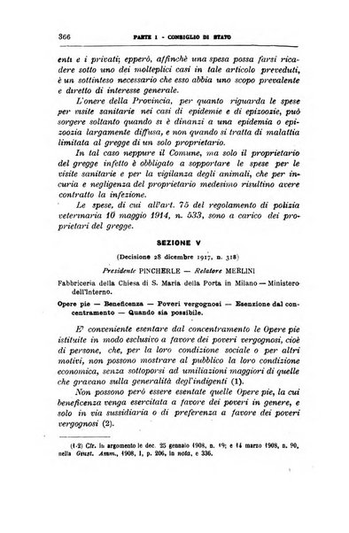 La giustizia amministrativa raccolta di decisioni e pareri del Consiglio di Stato, decisioni della Corte dei conti, sentenze della Cassazione di Roma, e decisioni delle Giunte provinciali amministrative