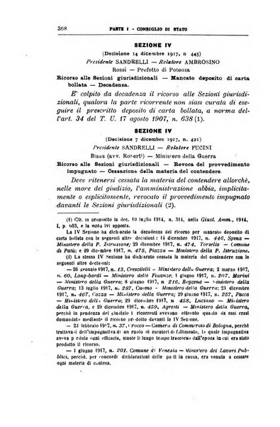 La giustizia amministrativa raccolta di decisioni e pareri del Consiglio di Stato, decisioni della Corte dei conti, sentenze della Cassazione di Roma, e decisioni delle Giunte provinciali amministrative