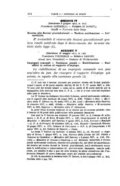 La giustizia amministrativa raccolta di decisioni e pareri del Consiglio di Stato, decisioni della Corte dei conti, sentenze della Cassazione di Roma, e decisioni delle Giunte provinciali amministrative