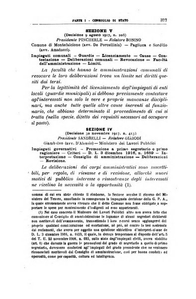 La giustizia amministrativa raccolta di decisioni e pareri del Consiglio di Stato, decisioni della Corte dei conti, sentenze della Cassazione di Roma, e decisioni delle Giunte provinciali amministrative