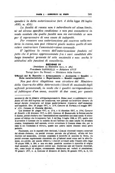 La giustizia amministrativa raccolta di decisioni e pareri del Consiglio di Stato, decisioni della Corte dei conti, sentenze della Cassazione di Roma, e decisioni delle Giunte provinciali amministrative