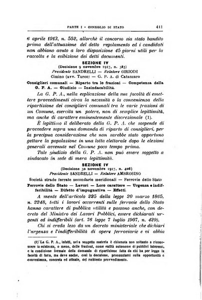 La giustizia amministrativa raccolta di decisioni e pareri del Consiglio di Stato, decisioni della Corte dei conti, sentenze della Cassazione di Roma, e decisioni delle Giunte provinciali amministrative