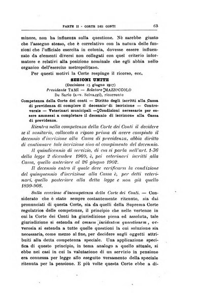 La giustizia amministrativa raccolta di decisioni e pareri del Consiglio di Stato, decisioni della Corte dei conti, sentenze della Cassazione di Roma, e decisioni delle Giunte provinciali amministrative