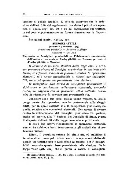 La giustizia amministrativa raccolta di decisioni e pareri del Consiglio di Stato, decisioni della Corte dei conti, sentenze della Cassazione di Roma, e decisioni delle Giunte provinciali amministrative