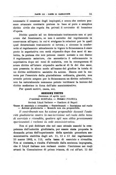 La giustizia amministrativa raccolta di decisioni e pareri del Consiglio di Stato, decisioni della Corte dei conti, sentenze della Cassazione di Roma, e decisioni delle Giunte provinciali amministrative