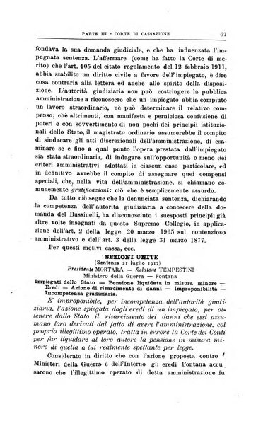 La giustizia amministrativa raccolta di decisioni e pareri del Consiglio di Stato, decisioni della Corte dei conti, sentenze della Cassazione di Roma, e decisioni delle Giunte provinciali amministrative