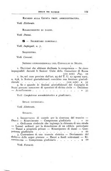 La giustizia amministrativa raccolta di decisioni e pareri del Consiglio di Stato, decisioni della Corte dei conti, sentenze della Cassazione di Roma, e decisioni delle Giunte provinciali amministrative