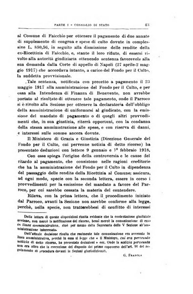 La giustizia amministrativa raccolta di decisioni e pareri del Consiglio di Stato, decisioni della Corte dei conti, sentenze della Cassazione di Roma, e decisioni delle Giunte provinciali amministrative