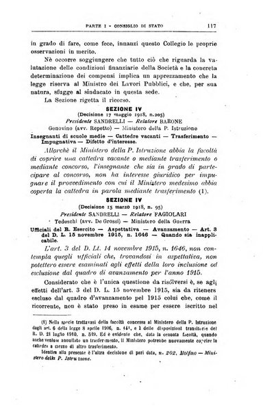 La giustizia amministrativa raccolta di decisioni e pareri del Consiglio di Stato, decisioni della Corte dei conti, sentenze della Cassazione di Roma, e decisioni delle Giunte provinciali amministrative