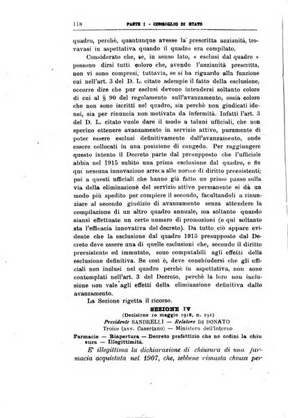 La giustizia amministrativa raccolta di decisioni e pareri del Consiglio di Stato, decisioni della Corte dei conti, sentenze della Cassazione di Roma, e decisioni delle Giunte provinciali amministrative