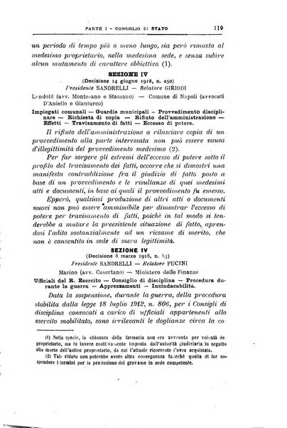 La giustizia amministrativa raccolta di decisioni e pareri del Consiglio di Stato, decisioni della Corte dei conti, sentenze della Cassazione di Roma, e decisioni delle Giunte provinciali amministrative