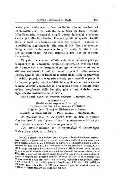 La giustizia amministrativa raccolta di decisioni e pareri del Consiglio di Stato, decisioni della Corte dei conti, sentenze della Cassazione di Roma, e decisioni delle Giunte provinciali amministrative