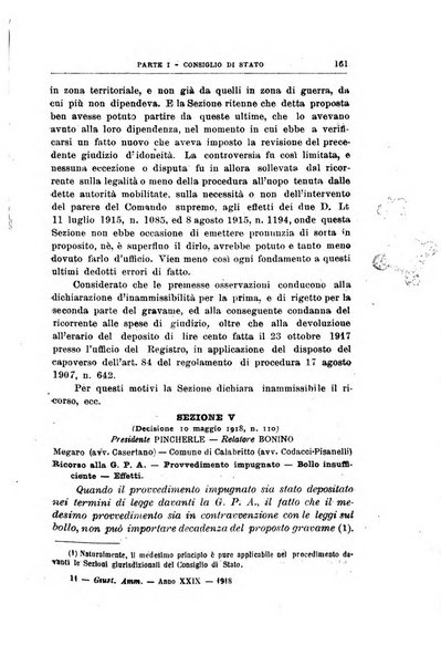 La giustizia amministrativa raccolta di decisioni e pareri del Consiglio di Stato, decisioni della Corte dei conti, sentenze della Cassazione di Roma, e decisioni delle Giunte provinciali amministrative