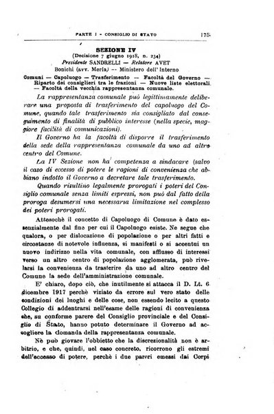 La giustizia amministrativa raccolta di decisioni e pareri del Consiglio di Stato, decisioni della Corte dei conti, sentenze della Cassazione di Roma, e decisioni delle Giunte provinciali amministrative